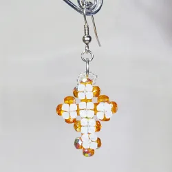 Hook pierces - Silver brass - Earrings Sukhdeep - Hook pierces - Silver brass - Laiton argenté